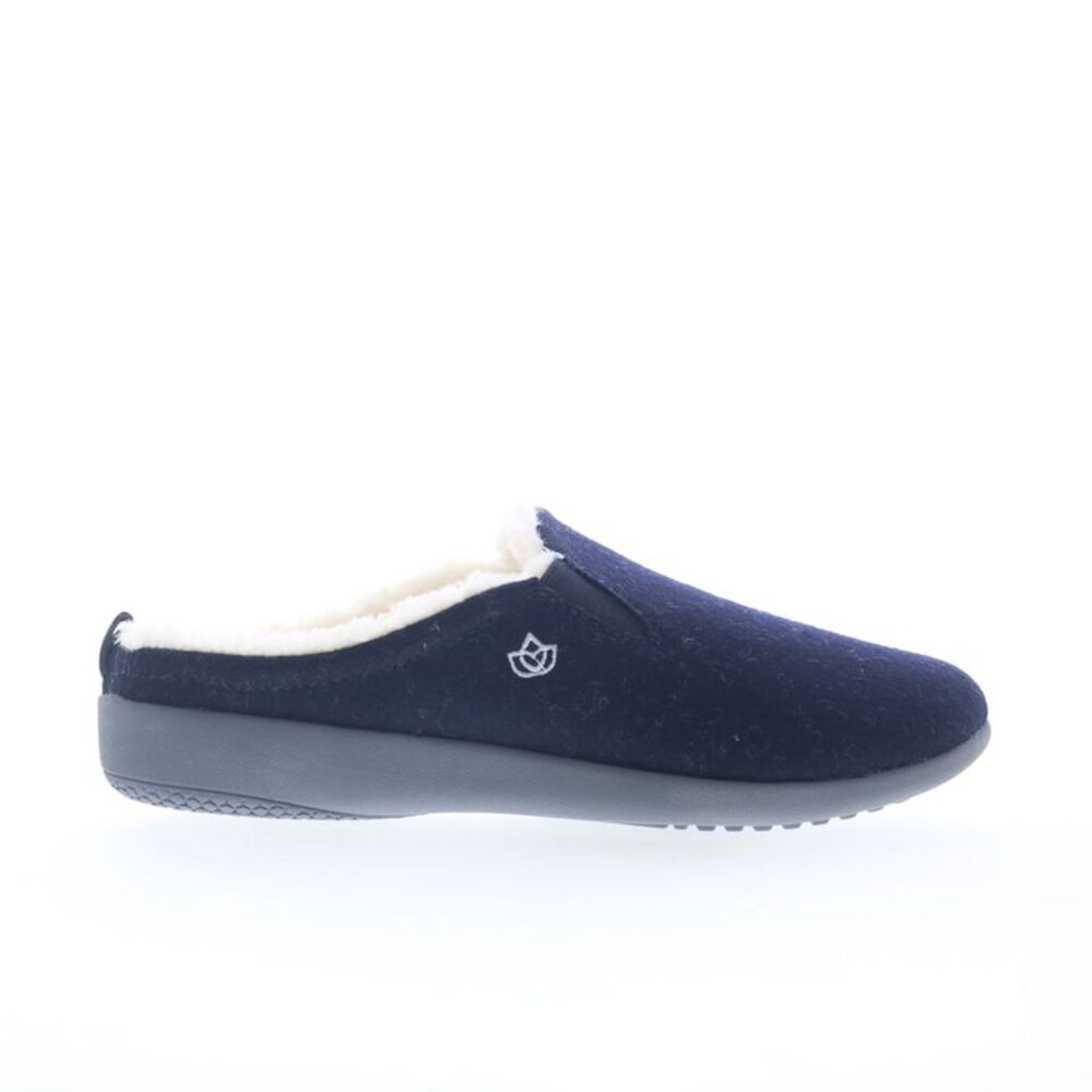 Spenco Mens Dundee Wool Slipper Blue Shoes (NWT)